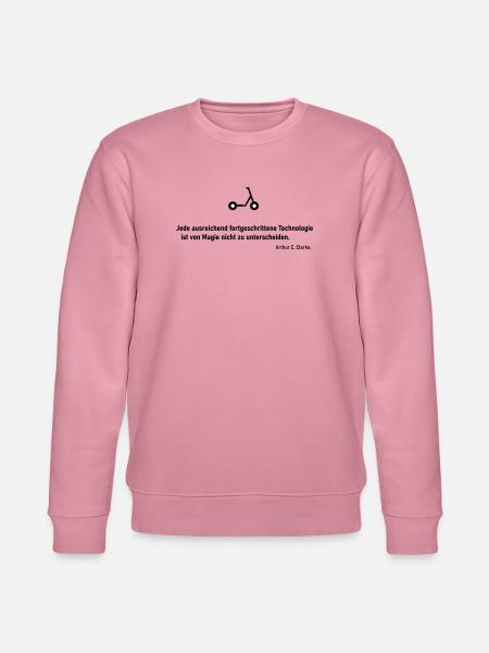 Technologie Magie Scooter - Stanley/Stella Unisex Bio-Sweatshirt CHANGER - Lila Traum