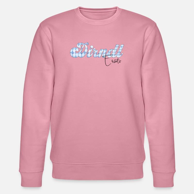 Dirndl Schrift Bayern Muster - Stanley/Stella Unisex Bio-Sweatshirt CHANGER  - Lila Traum
