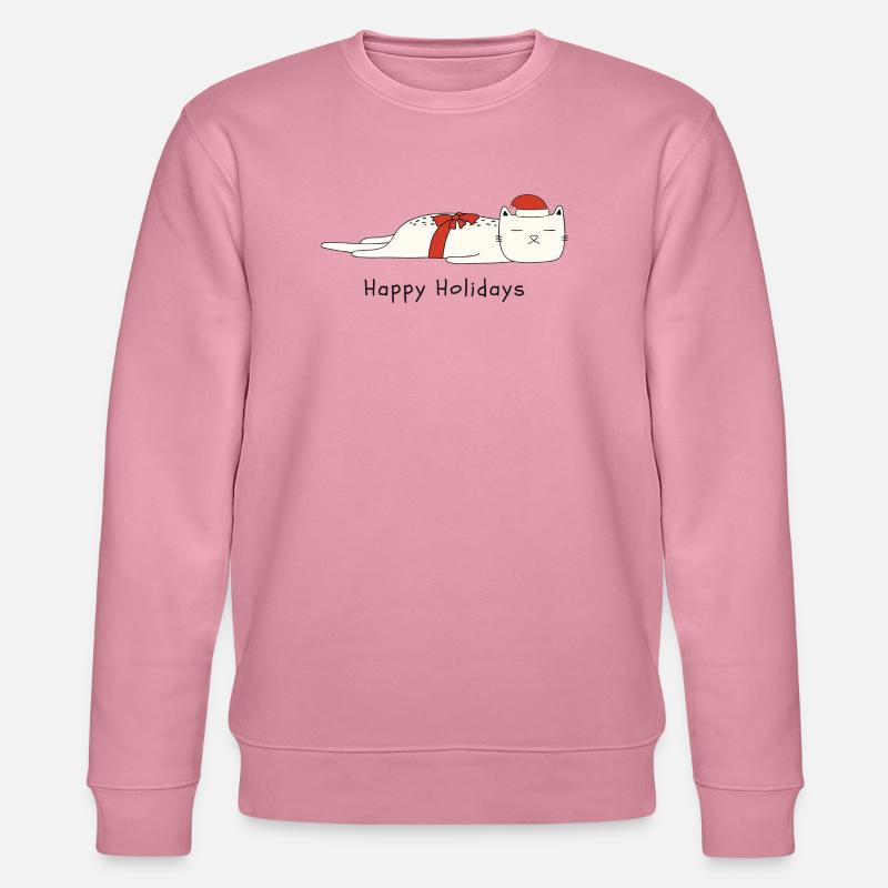 Drôle de chat Noël - Sweat bio CHANGER Stanley/Stella Unisexe - lilas onirique