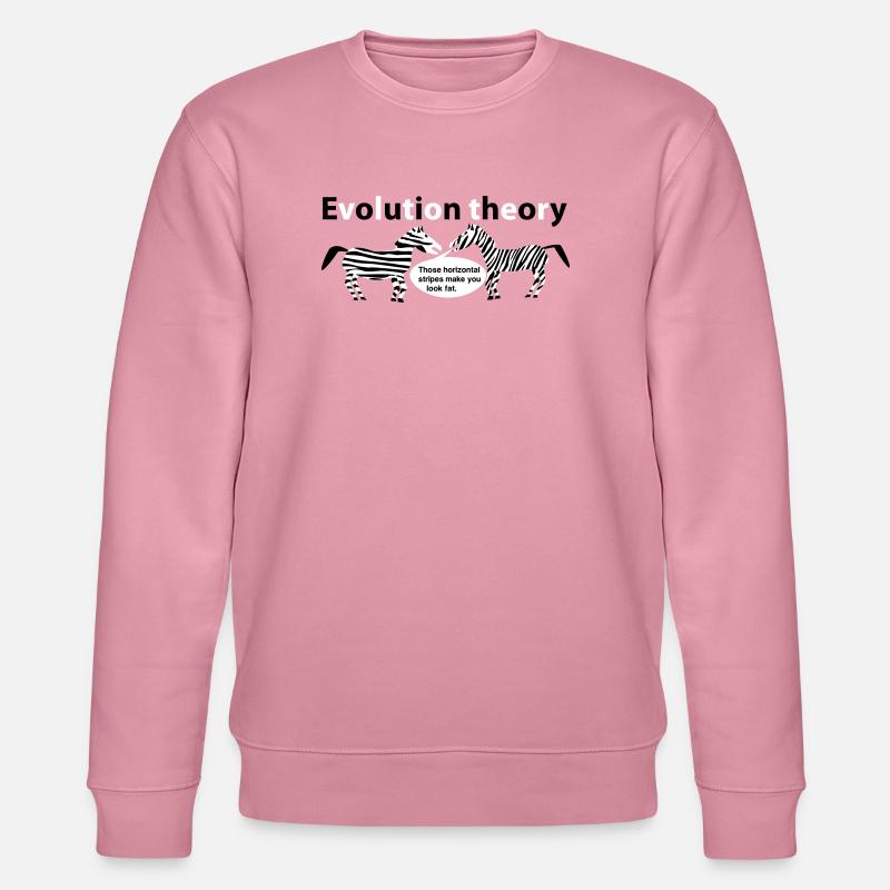 Evolution theory zebras - Stanley/Stella CHANGER Unisex Organic Sweatshirt - lilac dream