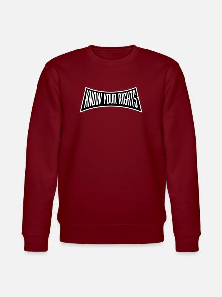 Know Your Rights Activism Justice Freedom - Stanley/Stella CHANGER Unisex Organic Sweatshirt - lilac dream