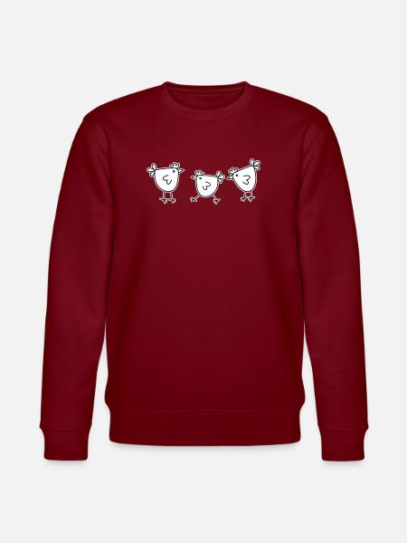 3 chickens hens feathered cattle - Stanley/Stella CHANGER Unisex Organic Sweatshirt - lilac dream