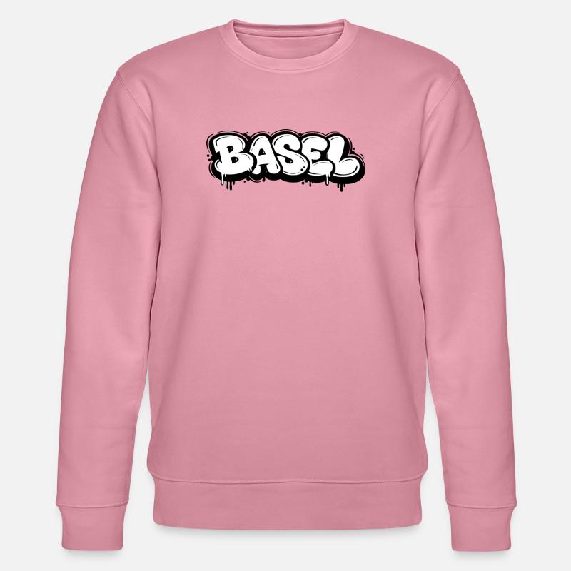 Basel Bubble Graffiti - Stanley/Stella Unisex Bio-Sweatshirt CHANGER  - Lila Traum
