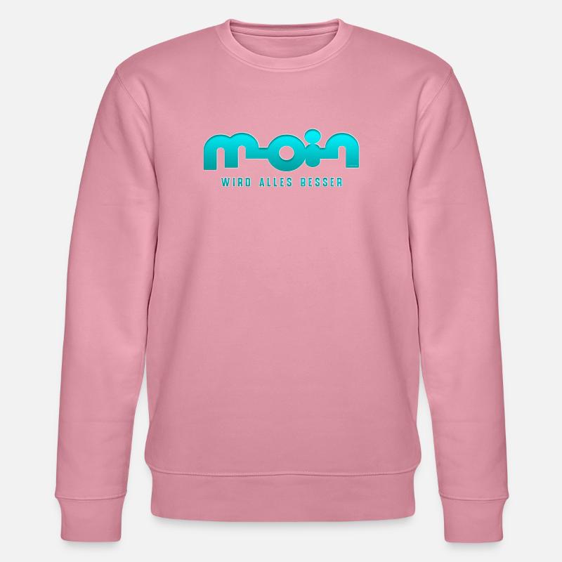 Moin, everything gets better - Stanley/Stella CHANGER Unisex Organic Sweatshirt - lilac dream