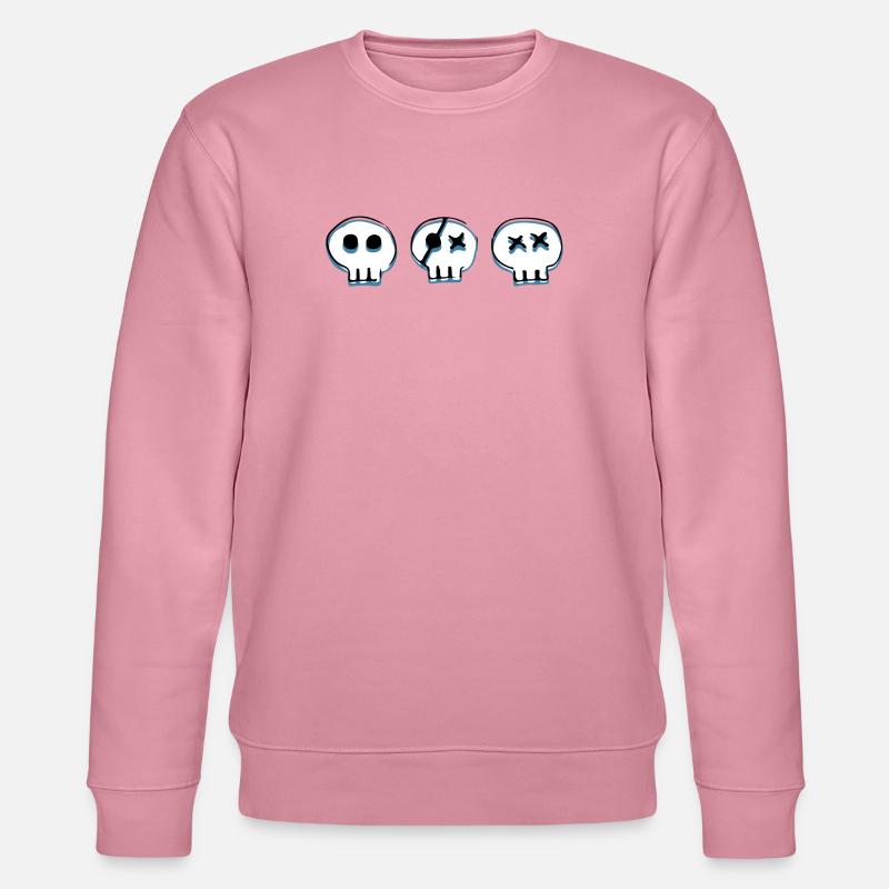 bones skulls - Stanley/Stella Unisex Bio-Sweatshirt CHANGER  - Lila Traum