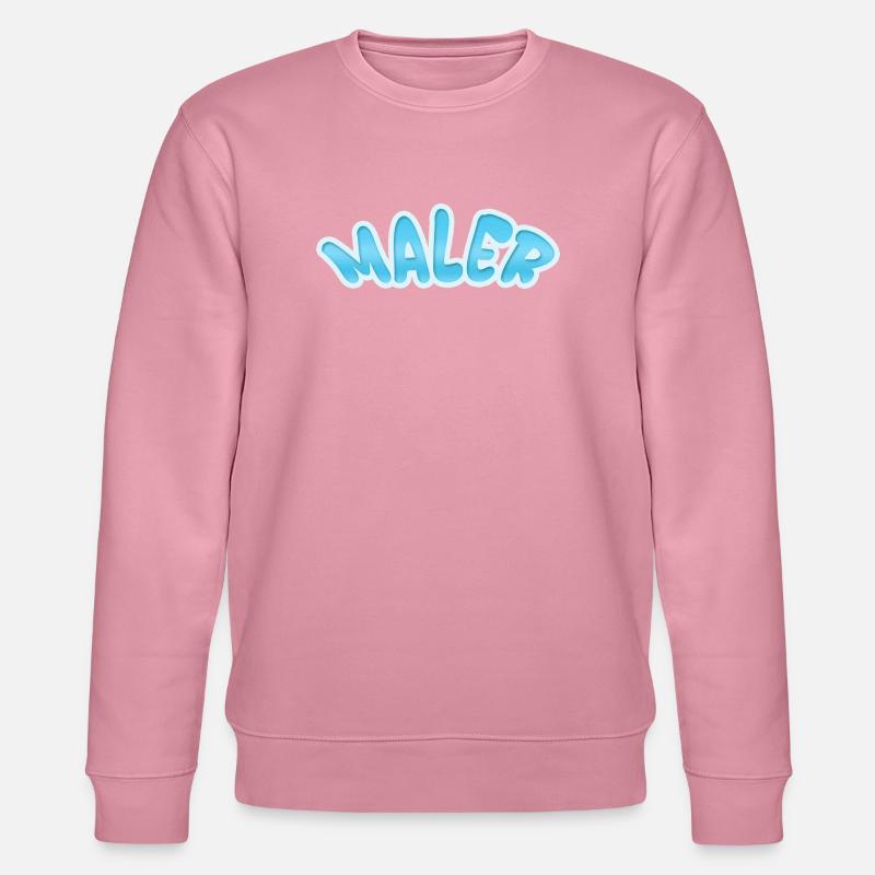 WALER Bubble-Style Blau Design - Stanley/Stella Unisex Bio-Sweatshirt CHANGER - Lila Traum