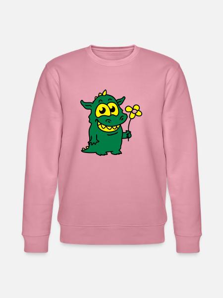Dragon with Flower - Stanley/Stella CHANGER Unisex Organic Sweatshirt - lilac dream