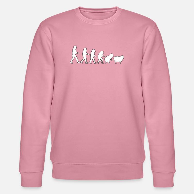 Evolution to Sheep: Herd Mindset - Stanley/Stella CHANGER Unisex Organic Sweatshirt - lilac dream