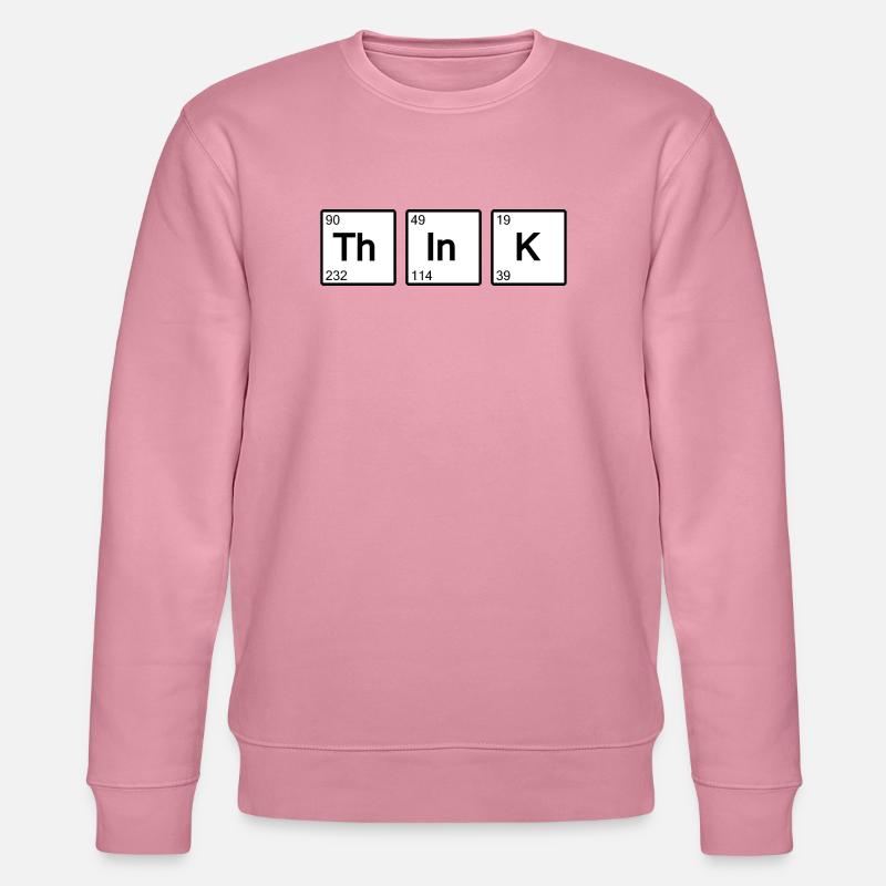 Think (weiß) - Stanley/Stella Unisex Bio-Sweatshirt CHANGER - Lila Traum