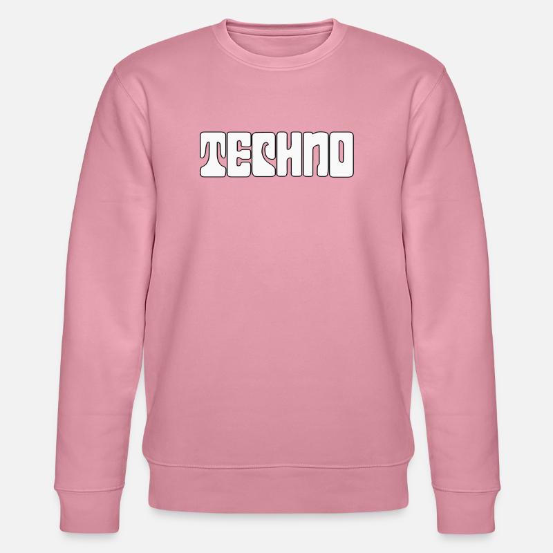 Futuristic Techno Pattern Tee - Stanley/Stella CHANGER Unisex Organic Sweatshirt - lilac dream