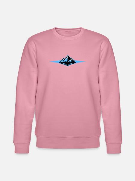 Mountains icon line - Stanley/Stella CHANGER Unisex Organic Sweatshirt - lilac dream