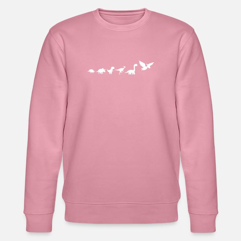 Évolution dinosaures - Sweat bio CHANGER Stanley/Stella Unisexe - lilas onirique