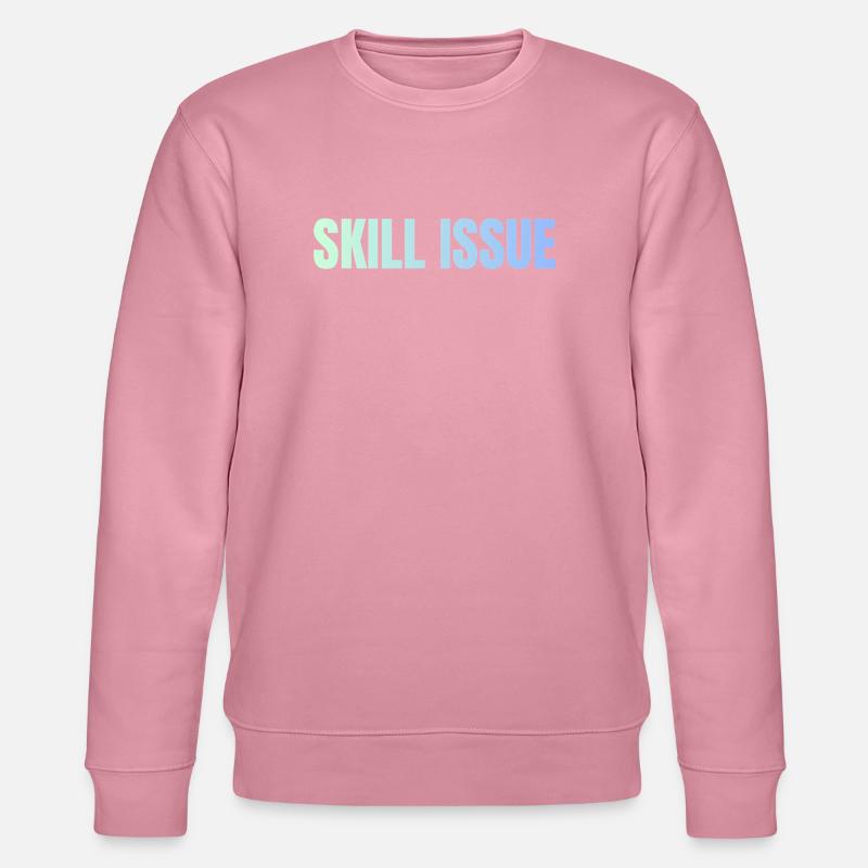 Skill Issue Gradient - Stanley/Stella CHANGER Unisex Organic Sweatshirt - lilac dream
