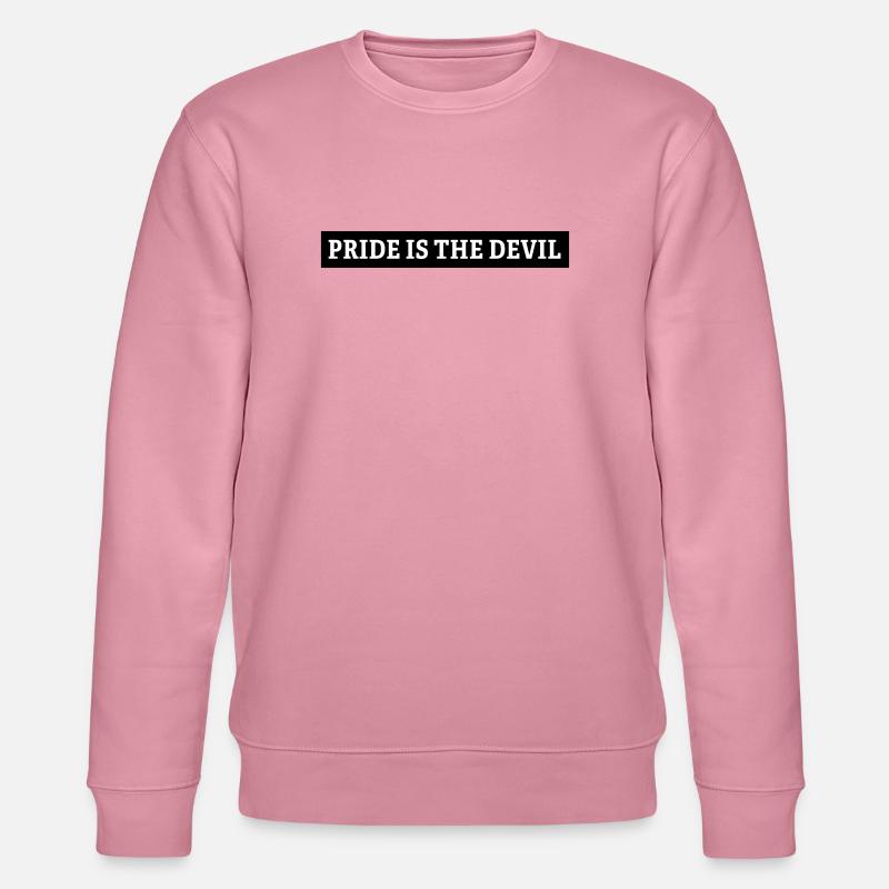 pride is the devil - Stanley/Stella Unisex Bio-Sweatshirt CHANGER  - Lila Traum