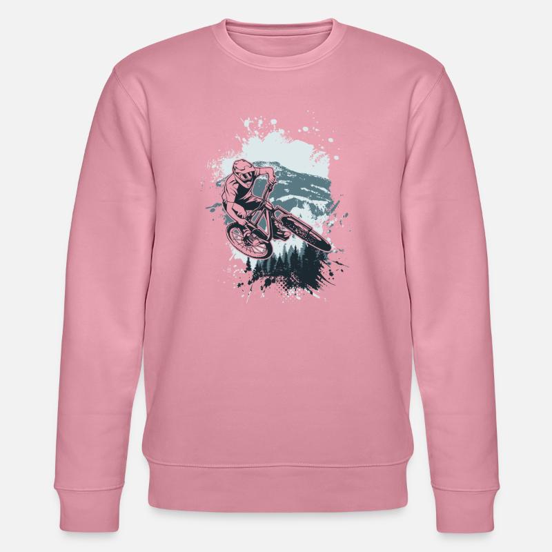 Alpine MTB Splash Ride - Stanley/Stella Unisex Bio-Sweatshirt CHANGER  - Lila Traum