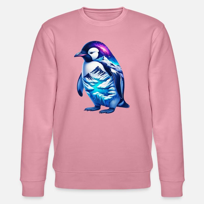 Pinguin - Stanley/Stella Unisex Bio-Sweatshirt CHANGER  - Lila Traum