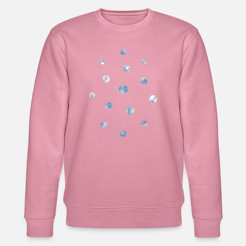 Blue Bokeh Light Points Pattern - Stanley/Stella CHANGER Unisex Organic Sweatshirt - lilac dream