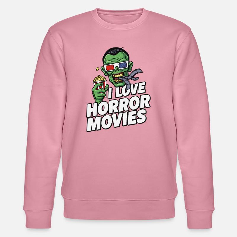 Zombie Filmliebe Pop-Art Horror - Stanley/Stella Unisex Bio-Sweatshirt CHANGER - Lila Traum