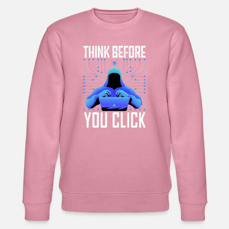 Hacker-Hacker-Hacker-Programmierer Linux Cybersicherheitsdaten - Stanley/Stella Unisex Bio-Sweatshirt CHANGER  - Lila Traum