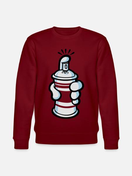 Cartoon paint spray - Stanley/Stella CHANGER Unisex Organic Sweatshirt - lilac dream