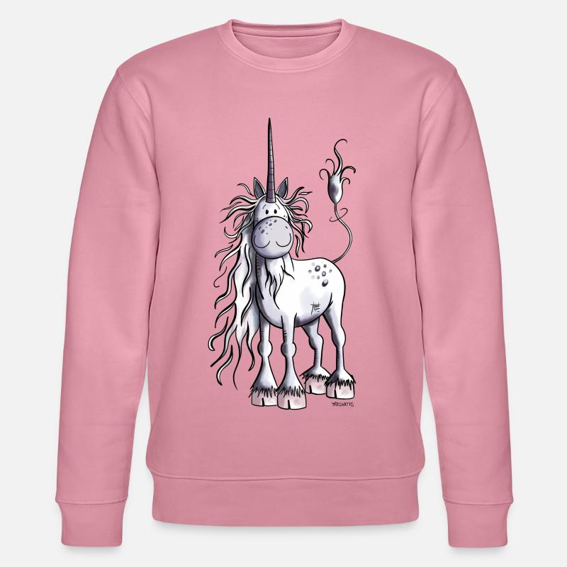 Es ist Einhorn Zeit - Stanley/Stella Unisex Bio-Sweatshirt CHANGER  - Lila Traum