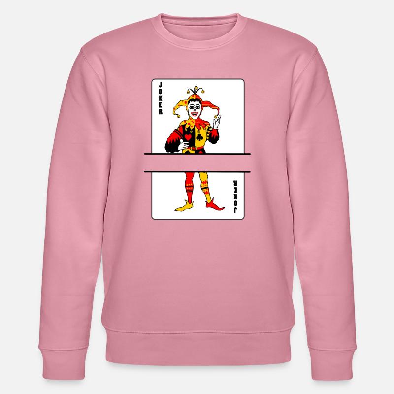 Spielkarten-Joker-Banner - Stanley/Stella Unisex Bio-Sweatshirt CHANGER  - Lila Traum