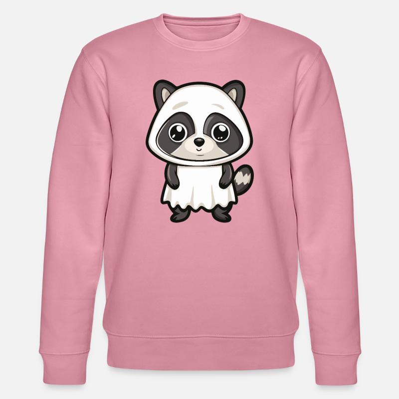 Waschbär Halloween Geist - Stanley/Stella Unisex Bio-Sweatshirt CHANGER  - Lila Traum