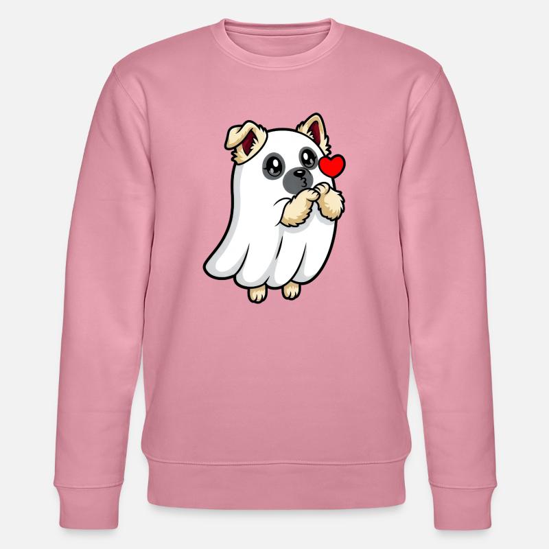 Eurasier | Puppy Geist Ghost | Kawaii - Stanley/Stella Unisex Bio-Sweatshirt CHANGER  - Lila Traum