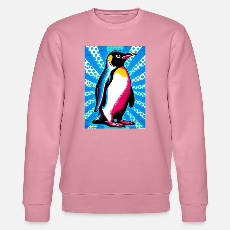 Pinguin - Stanley/Stella Unisex Bio-Sweatshirt CHANGER  - Lila Traum