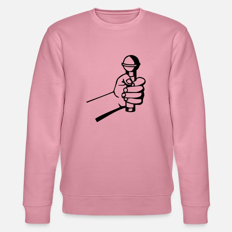 Micro Hand - Stanley/Stella Unisex Bio-Sweatshirt CHANGER  - Lila Traum