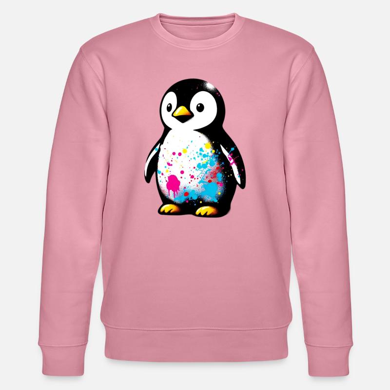 Pinguin - Stanley/Stella Unisex Bio-Sweatshirt CHANGER  - Lila Traum