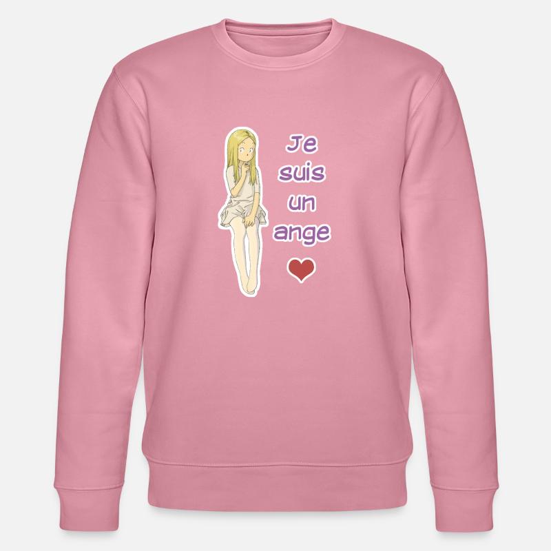 Ein Engel - Stanley/Stella Unisex Bio-Sweatshirt CHANGER  - Lila Traum