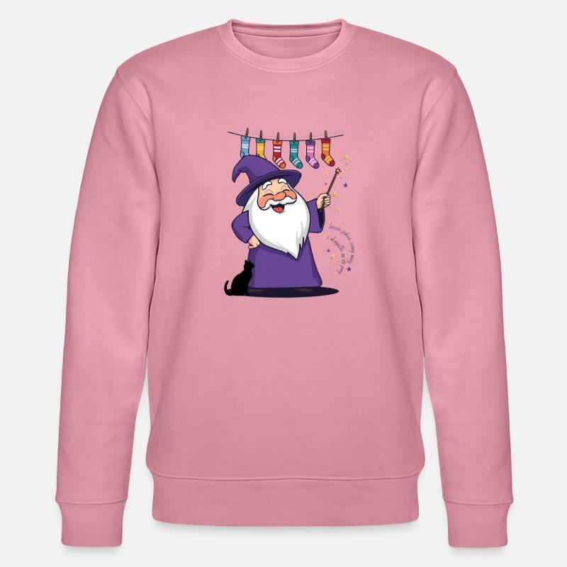 Der Zauberer und die Socken - Stanley/Stella Unisex Bio-Sweatshirt CHANGER - Lila Traum