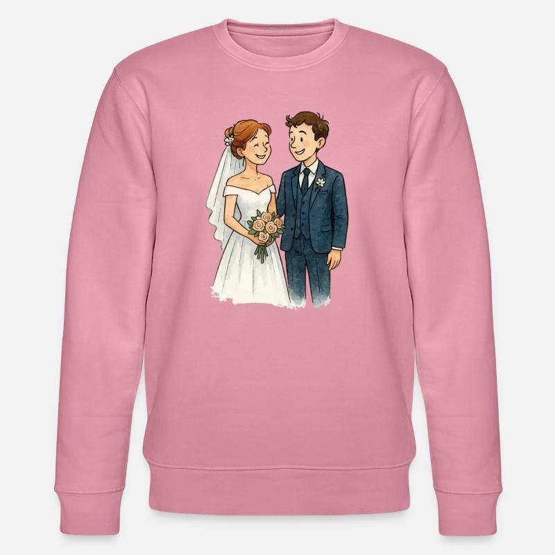 ehepaar-comic - Stanley/Stella Unisex Bio-Sweatshirt CHANGER  - Lila Traum