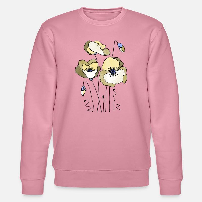 Blumen - Stanley/Stella Unisex Bio-Sweatshirt CHANGER  - Lila Traum