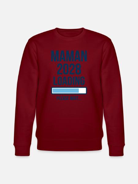 Annonce Grossesse Maman 2028 Loading - Sweat bio CHANGER Stanley/Stella Unisexe - lilas onirique