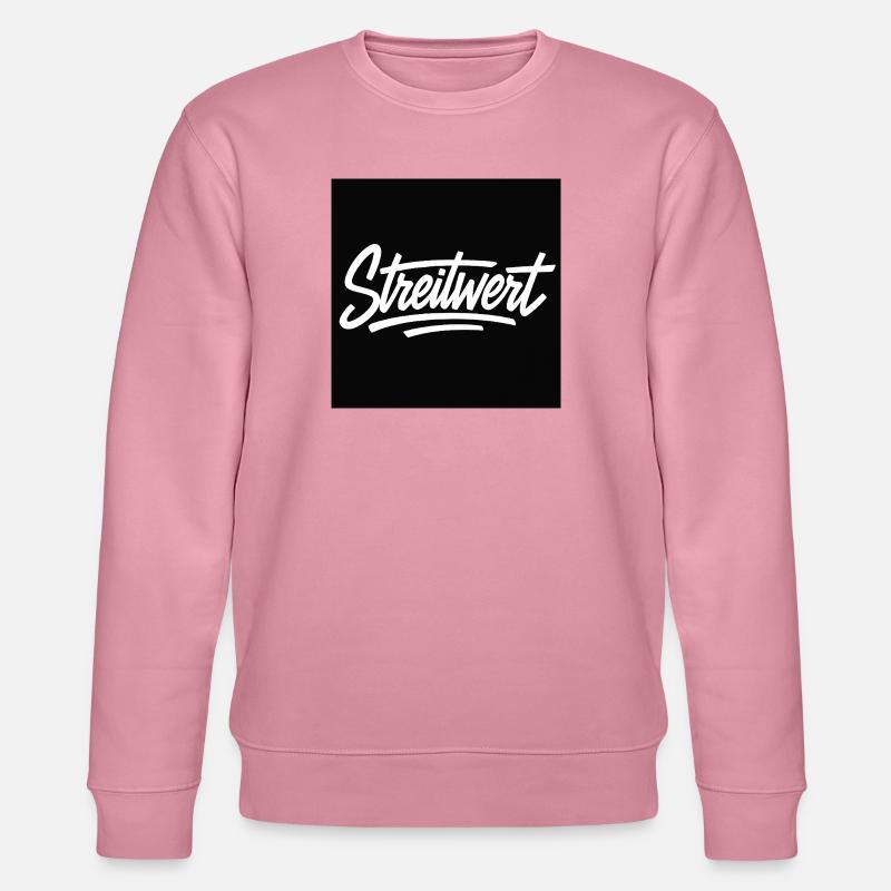 Streitwert Script Logo Schwarz - Stanley/Stella Unisex Bio-Sweatshirt CHANGER  - Lila Traum