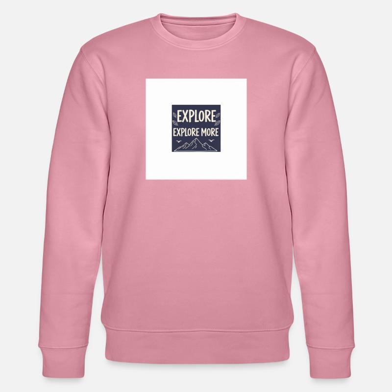 Explore More Bergabenteuer - Stanley/Stella Unisex Bio-Sweatshirt CHANGER  - Lila Traum