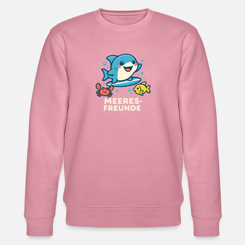 Meeresfreunde Surferfreunde - Stanley/Stella Unisex Bio-Sweatshirt CHANGER  - Lila Traum