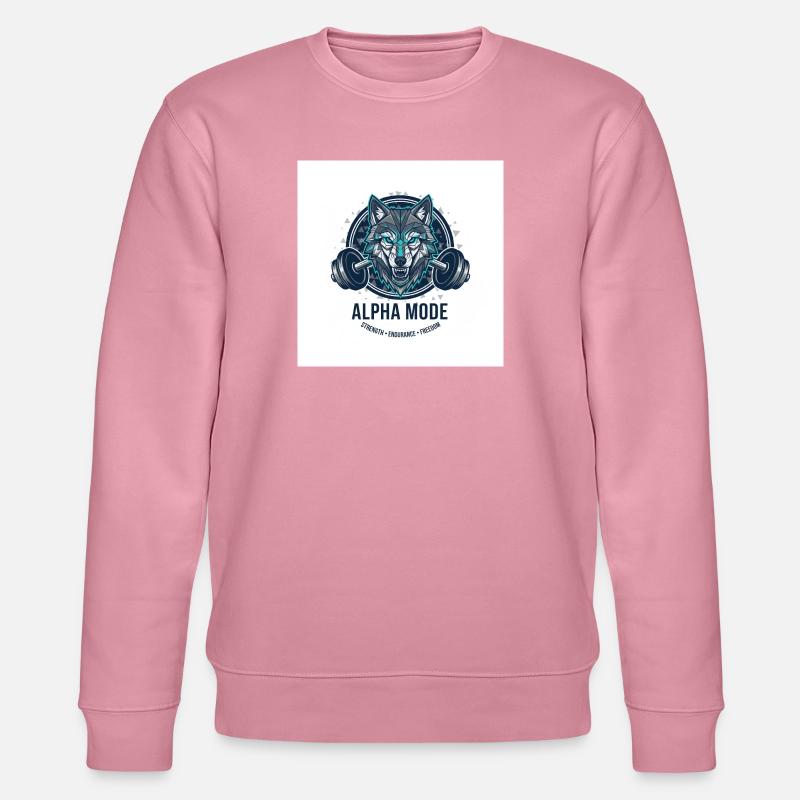 ALPHA_MODE_WOLF - Stanley/Stella Unisex Bio-Sweatshirt CHANGER  - Lila Traum