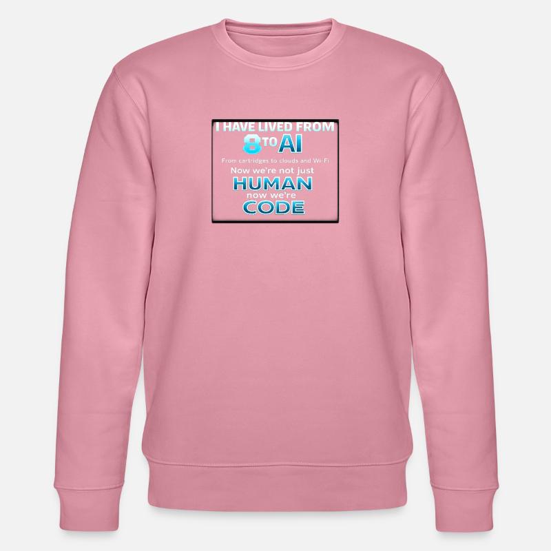 Vom Menschen zum Code - Stanley/Stella Unisex Bio-Sweatshirt CHANGER  - Lila Traum