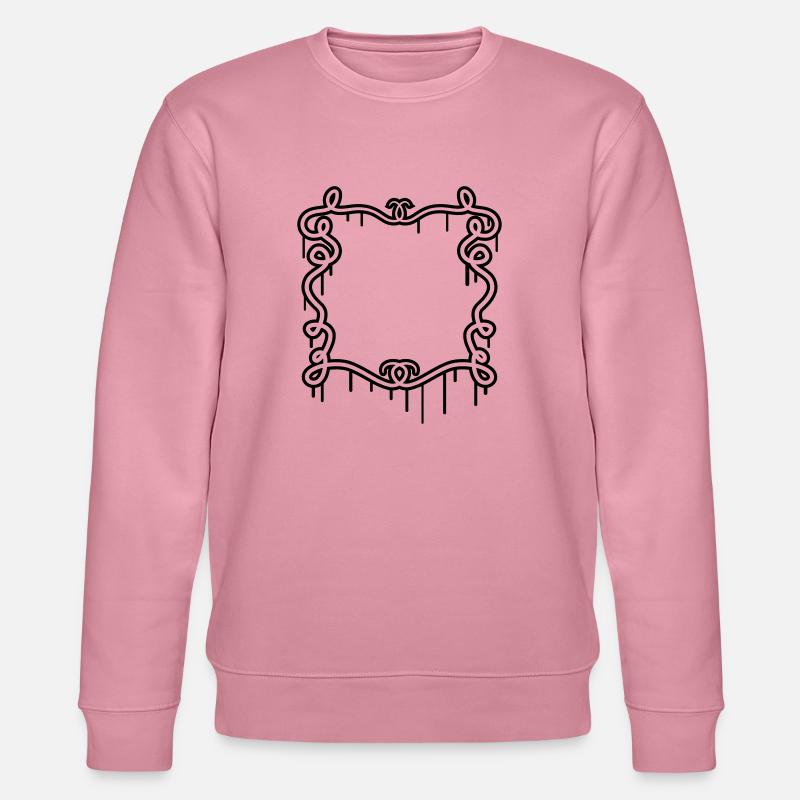 Künstlerischer Graffiti Rahmen - Stanley/Stella Unisex Bio-Sweatshirt CHANGER  - Lila Traum