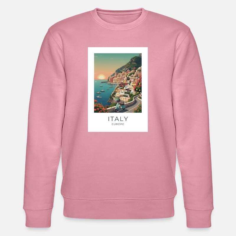 Italia Coastal Magic Motorcycle - Sweat bio CHANGER Stanley/Stella Unisexe - lilas onirique