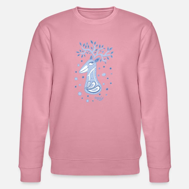 Hirschbock - Stanley/Stella Unisex Bio-Sweatshirt CHANGER  - Lila Traum