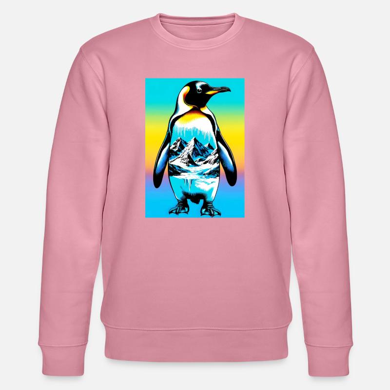 Pinguin - Stanley/Stella Unisex Bio-Sweatshirt CHANGER  - Lila Traum