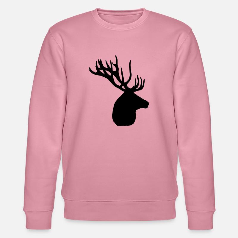 Hirschkopf - Stanley/Stella Unisex Bio-Sweatshirt CHANGER  - Lila Traum