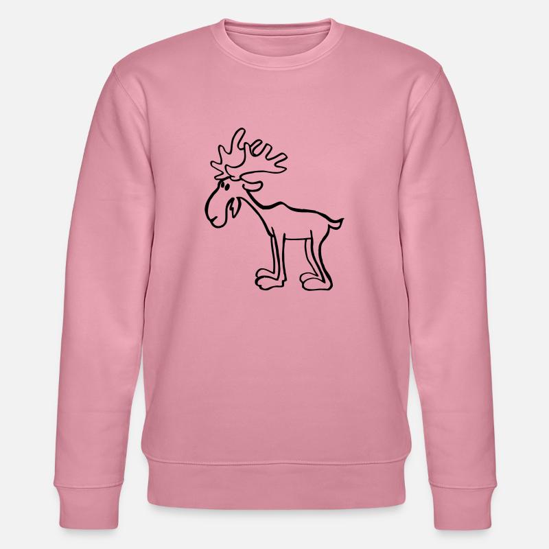 Elch - Stanley/Stella Unisex Bio-Sweatshirt CHANGER  - Lila Traum