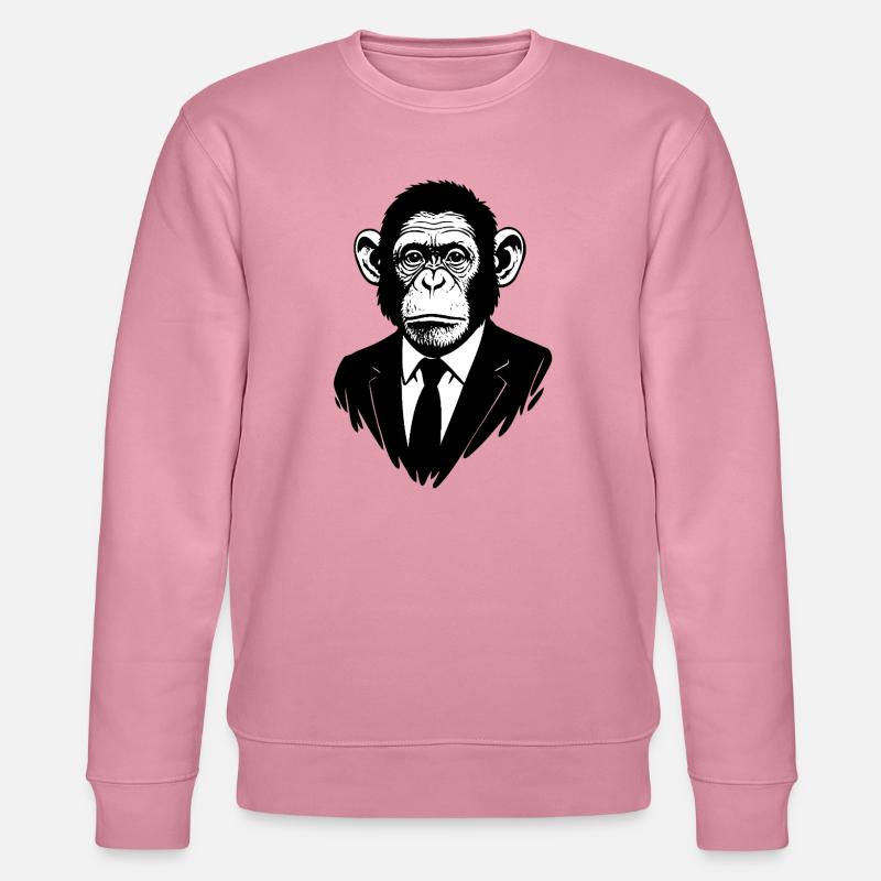 Affen Herr - Stanley/Stella Unisex Bio-Sweatshirt CHANGER  - Lila Traum
