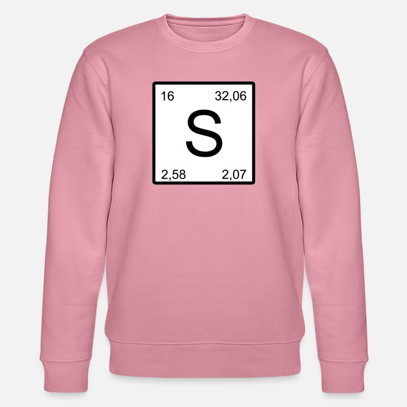 S Schwefel im Periodensystem-Stil - Stanley/Stella Unisex Bio-Sweatshirt CHANGER - Lila Traum