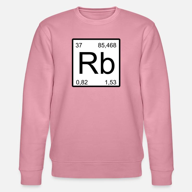 Conception typographique du symbole de rubidium - Sweat bio CHANGER Stanley/Stella Unisexe - lilas onirique